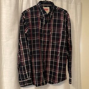 Levis button snap shirt.
